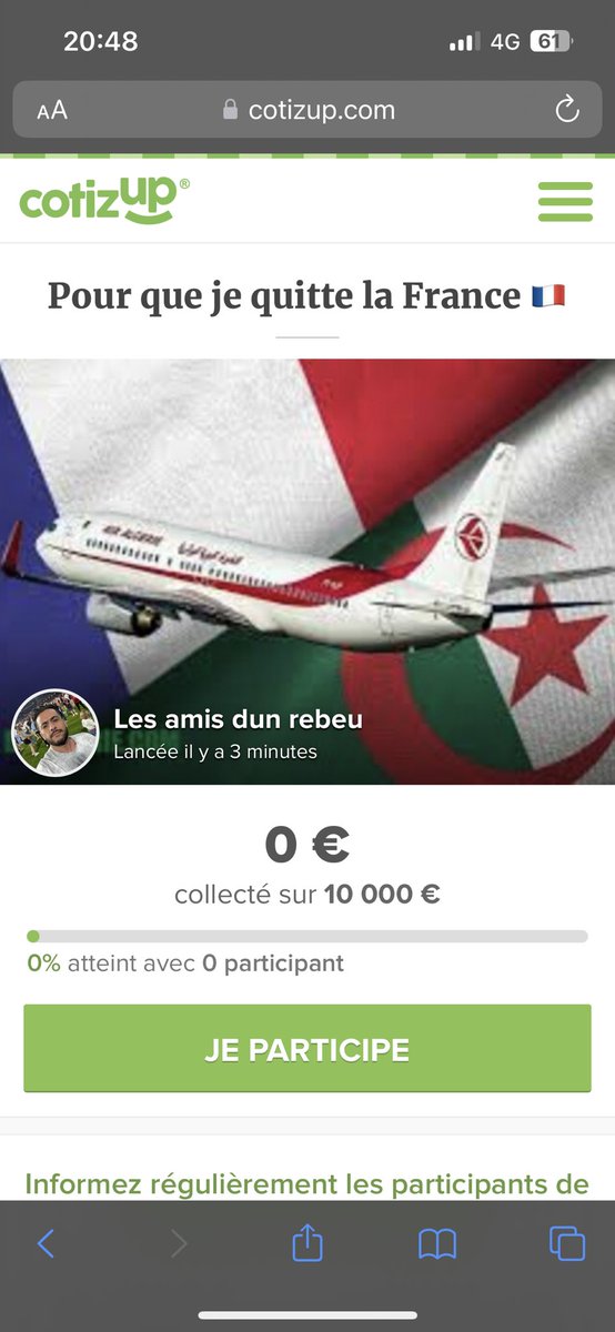BerettaOfficiel's tweet photo. Askip c’est la mode aux cagnottes du coup … si y’a 2/3 généreux
Merci
#cagnotte #directionlebled #retouraupays https://t.co/Q0HrBIYHHD