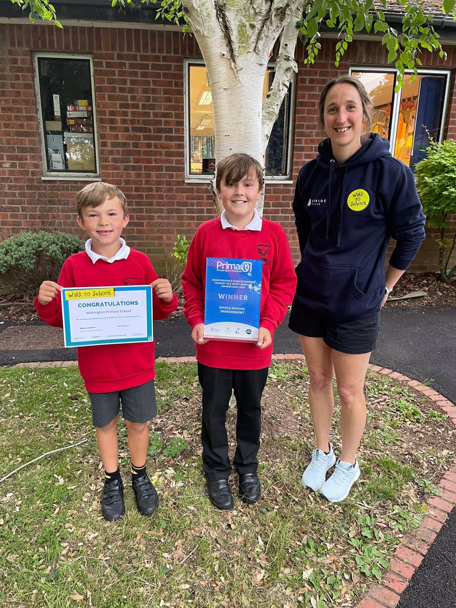 A big Thankyou to Emma from <a href="/stride_active/">Stride Active</a> who came along to assembly this week and presented the boys with their walk to school certificates and the whole school PE Premium award from <a href="/ActiveHW/">Active Herefordshire & Worcestershire</a> for our whole school improvement. #feelingproud #findingnewwaystogetactive