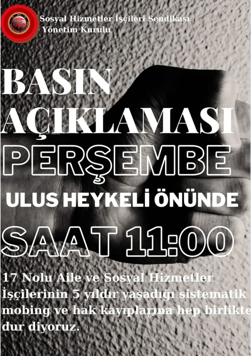 Ashb'den silineceksiniz..

06.07.2023 Perşembe Tüm işçileri Ankara ulus heykeli önünde Saat 11:00 davet ediyoruz..

#uyduruk_sendika

<a href="/ozsagliksen/">Öz Sağlık-İş Sendikası</a> <a href="/Mahi_Nur/">Mahi_Nur</a> <a href="/tcailesosyal/">T.C. Aile ve Sosyal Hizmetler Bakanlığı</a> <a href="/devletsert/">Devlet Sert</a> <a href="/RTErdogan/">Recep Tayyip Erdoğan</a> <a href="/csgbakanligi/">T.C. Çalışma ve Sosyal Güvenlik Bakanlığı</a> <a href="/hakiskonf/">HAKİŞ KONFEDERASYONU</a> <a href="/isikhanvedat/">Prof. Dr. Vedat Işıkhan</a> <a href="/tcbestepe/">T.C. Cumhurbaşkanlığı</a>