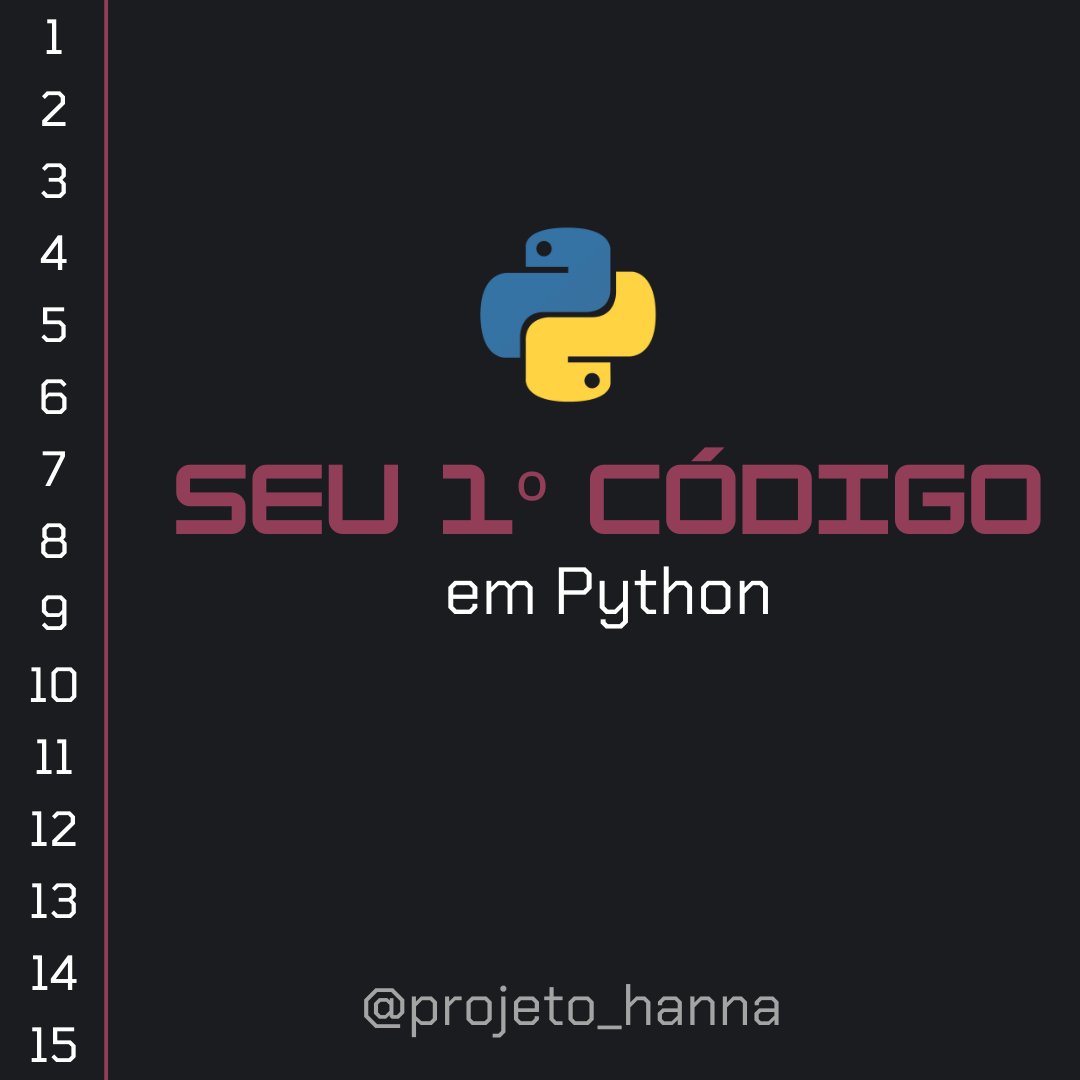 Projeto_Hanna's tweet image. [Tutorial: primeiro código em Python]

Aprenda a começar a programar em Python no post de hoje! 

🐍💻

#programação #pythonprogramming #aprenderpython #primeirocodigo #desenvolvimento #coding #tutorial #python #projetohanna #projeto_hanna #bolhadev

++