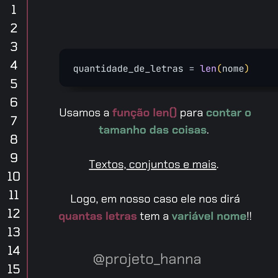 Projeto_Hanna's tweet image. [Tutorial: primeiro código em Python]

Aprenda a começar a programar em Python no post de hoje! 

🐍💻

#programação #pythonprogramming #aprenderpython #primeirocodigo #desenvolvimento #coding #tutorial #python #projetohanna #projeto_hanna #bolhadev

++