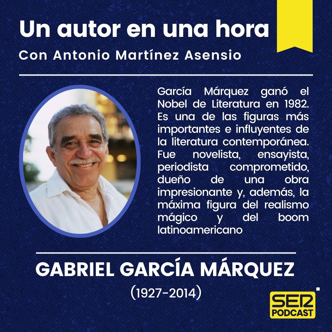 1libro1hora's tweet photo. 🎧 Ya disponible el capítulo de #1AutorEn1Hora ✍🏼 dedicado a García Márquez, máxima figura del realismo mágico y del boom latinoamericano

🔊 En #SERPodcast o tu plataforma favorita de audio https://t.co/EGolWi11gH
📺 YOUTUBE https://t.co/GfS27XF9Cr

@penguinlibros #VeranoEnlaSER https://t.co/DZu9posUa2