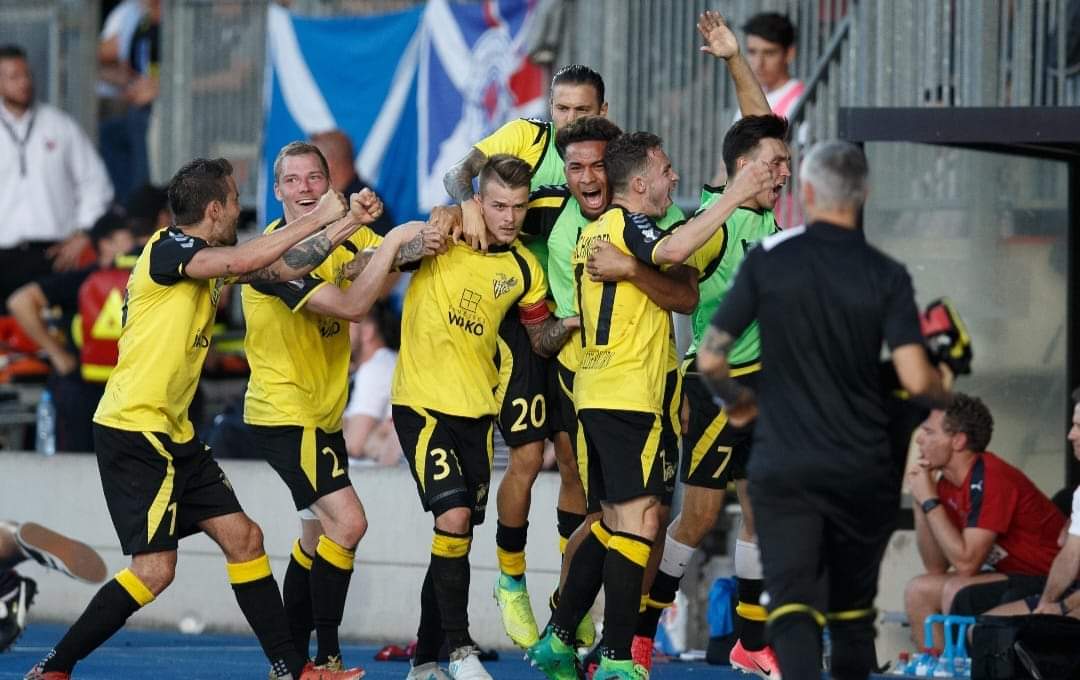 #OTD 6 years ago, <a href="/FCPN1919/">Progrès Niederkorn</a> pulled off Luxembourgish football's biggest European upset by overturning a 1-0 loss at the Ibrox with a 2-0 home win against Scottish giants Rangers. 🐝

It was Progrès' first European tie win in their history, since followed up by four more!