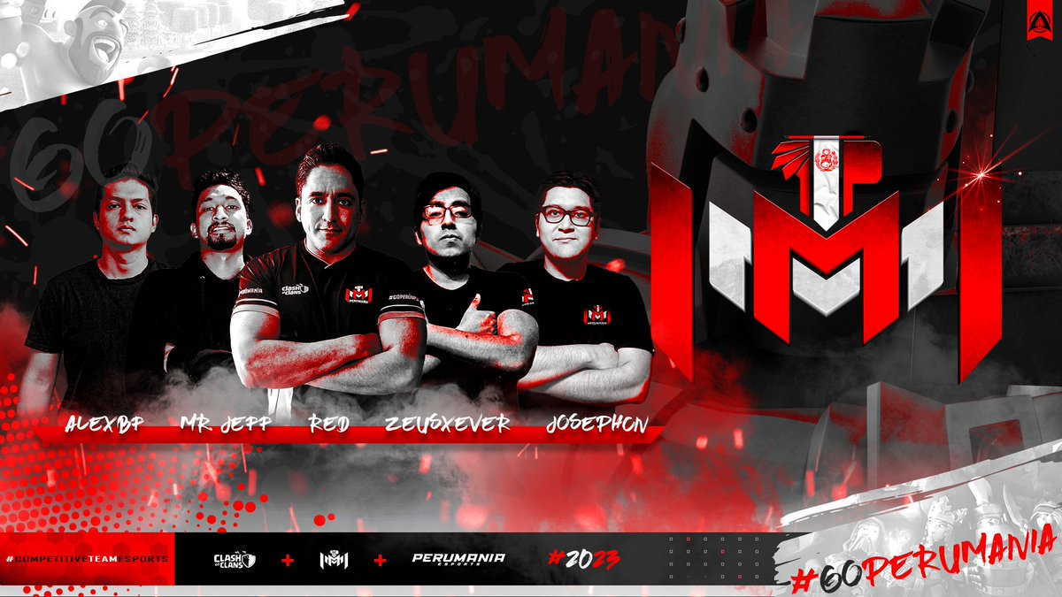 𝐏𝐑𝐄𝐒𝐄𝐍𝐓𝐀𝐌𝐎𝐒 𝐍𝐔𝐄𝐒𝐓𝐑𝐎 𝐑𝐎𝐒𝐓𝐄𝐑 𝐎𝐅𝐈𝐂𝐈𝐀𝐋 𝐏𝐄𝐑𝐔𝐌𝐀𝐍𝐈𝐀 𝟐𝟎𝟐𝟑
🌐 <a href="/CoCEsports/">Clash of Clans Esports</a> 

Manager:
📔 <a href="/SlayerLiger/">Eder - ⚡SlayerLiger ⚡</a>
📔 <a href="/whateverDragonK/">Red / whatever / 🐝</a>

🚩Mr. Jeff <a href="/Jeffersson1995/">Jeffersson 🇵🇪</a> 🇵🇪
🚩ZeusXever <a href="/zeusxever/">𝐙𝐞𝐮𝐬𝐱𝐞𝐯𝐞𝐫</a> 🇵🇪
🚩JosephCN <a href="/Dan1elCN/">☣️JosephCN☣️</a>🇵🇪
🚩Red <a href="/NessitRed/">Red / Ivan Guerrero</a>🇪🇨
🚩Alex <a href="/Alex_PeruMania/">Alex</a>🇪🇨