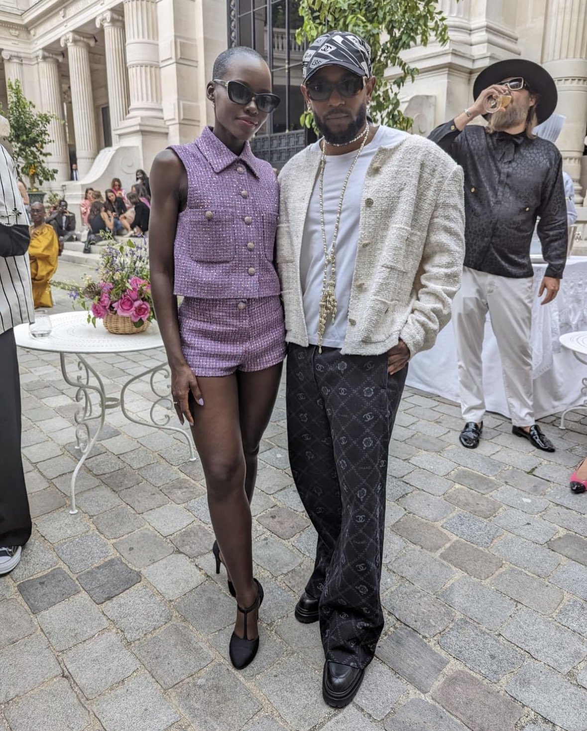 Rap Alert on X: Kendrick Lamar & Lupita Nyong'o at Chanel's Fall 2023  Haute Couture show.  / X