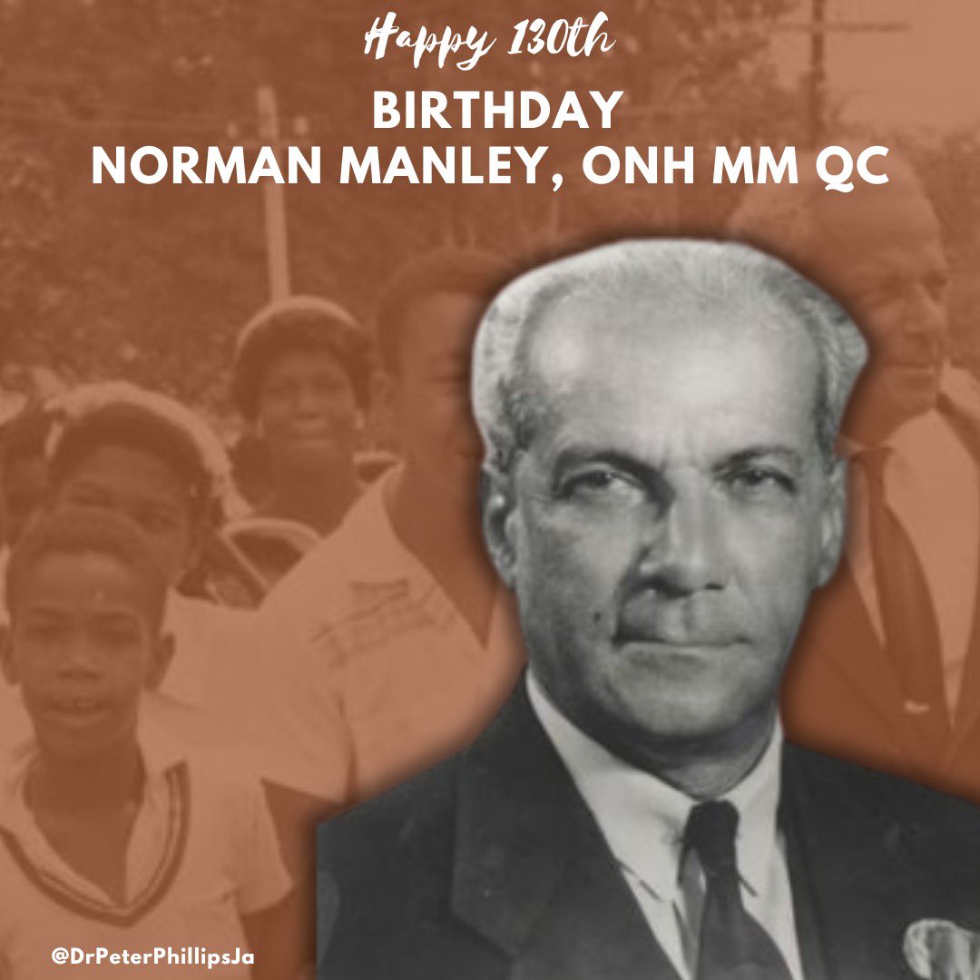 It is good for us to once again remember Norman Washington Manley who definitively sustained the claim of Jamaican independence land founded the People's National Party; its President for 31 years. May his soul rest in peace! 🙏🏼✊🏼