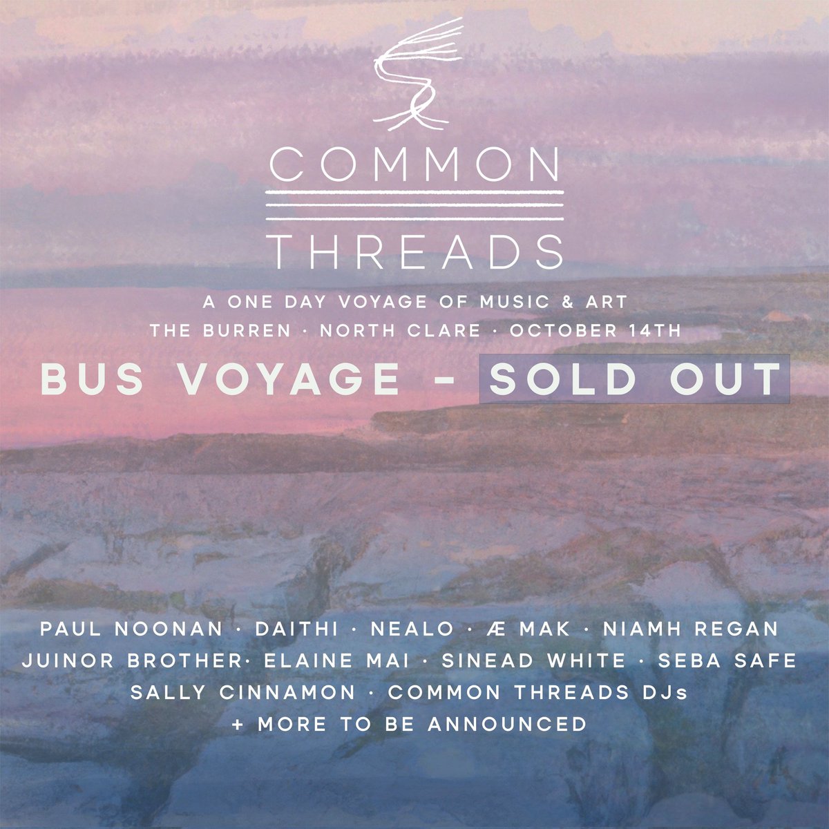 common_threads_'s tweet image. We&apos;re blown away to announce that all bus voyage tickets for Common Threads fully sold out in less than an hour 🦀

Thank you 💜

But don&apos;t worry, there is still a chance to be part of Common Threads. Sign up to our mailing list now for an announcement at 9:30am tomorrow 📢