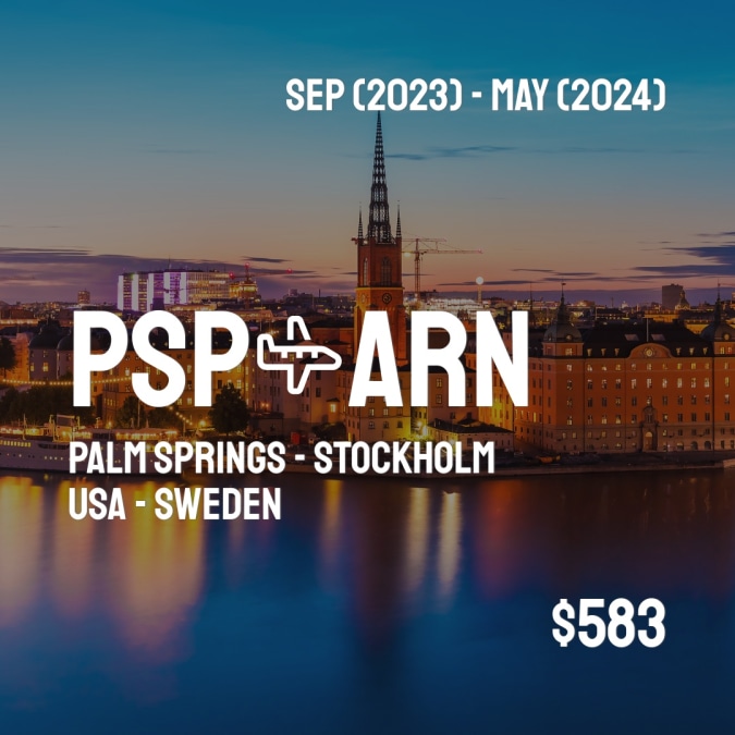 PSPCheapDeals's tweet image. ✈️ Palm Springs (PSP) to Stockholm (ARN) for only $583 (USD) roundtrip 💸
690 live dates on Adventure Machine. - get the app on iOS or Android