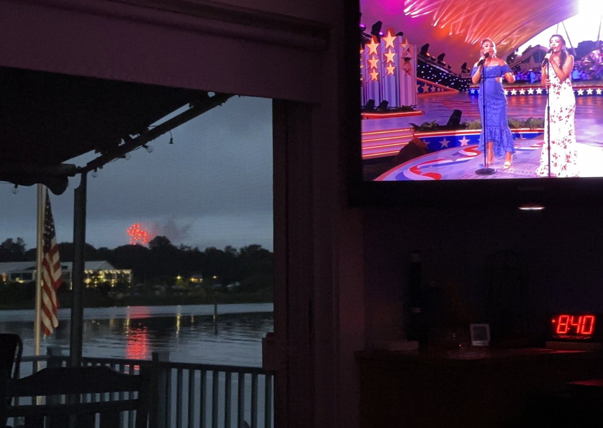 sumacm's tweet image. Flag, fireworks and #ACapitolFourth in one photo #July4thPBS