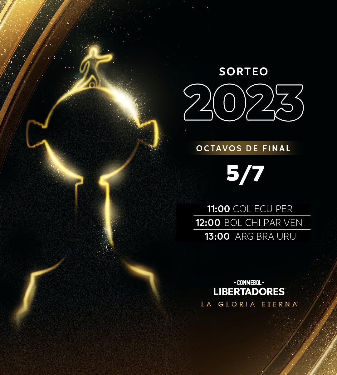 🚨🏆 ¡HOY!

⚽️ Se viene el sorteo de los Octavos de Final de la CONMEBOL #Libertadores.

📺 Miralo en VIVO: bit.ly/SorteoOctavos2…

#GloriaEterna