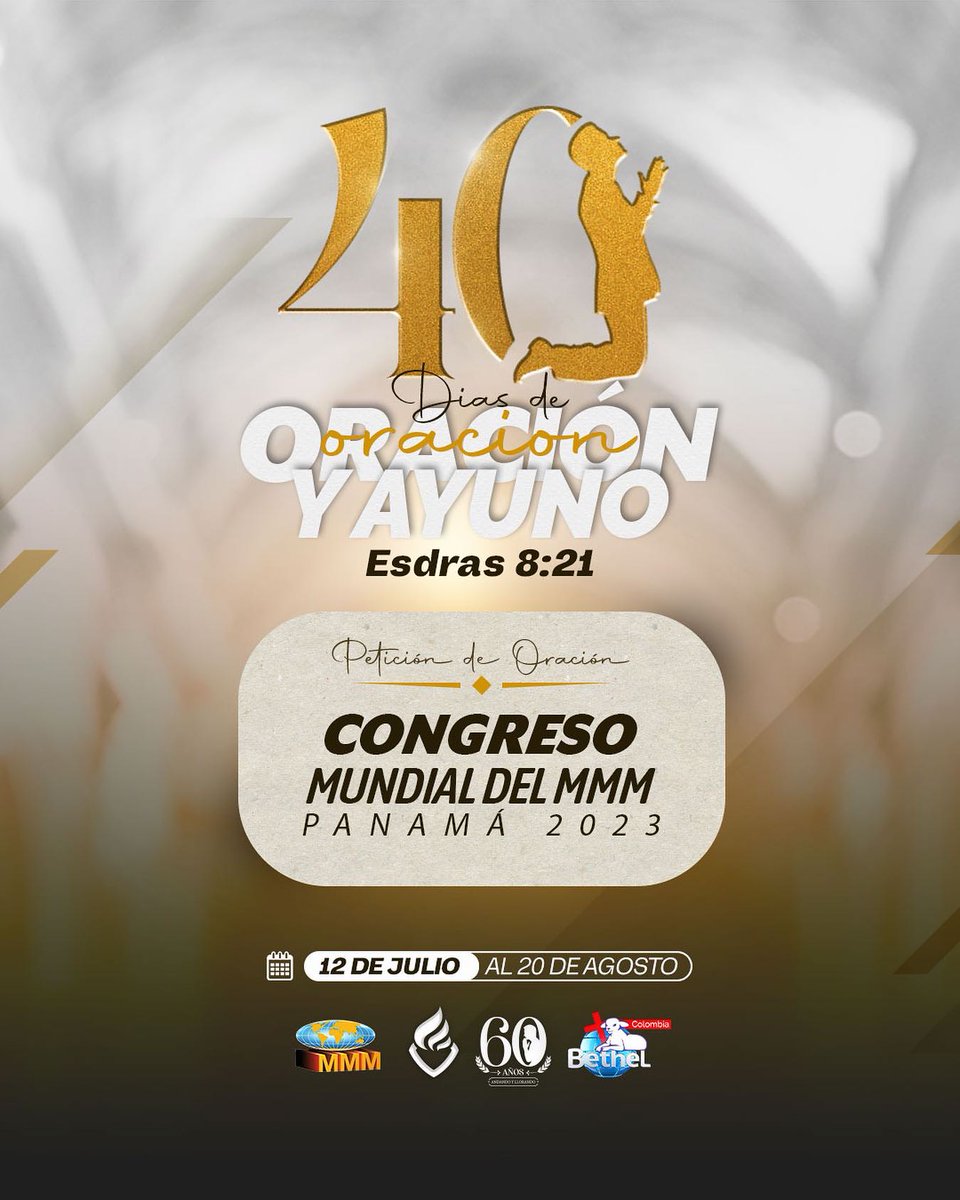 mmmenvigado's tweet photo. ¡Prepárate para una experiencia transformadora! ¡40 días de ayuno! Del 12 de julio al 20 de agosto, te invitamos a unirte en este viaje espiritual lleno de reflexión y conexión con lo divino.
Así que, te animamos a que no te pierdas esta extraordinaria...#MMMColombia #CongresoMMM https://t.co/TEPoAnVq8o