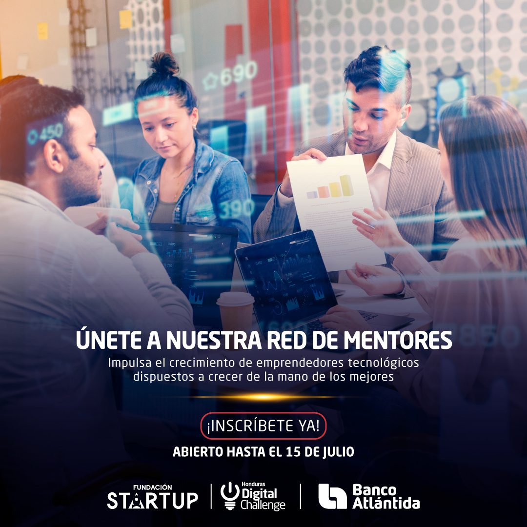 ¡Comparte tu expertise y guía a emprendedores tecnológicos en Honduras!
Únete como mentor(a) a la 8va generación de #HondurasDigitalChallenge y contribuye al crecimiento de nuevos talentos.
Inscríbete aquí: hondurasdigitalchallenge.com/mentores/
📷 Fecha límite de inscripciones: 15 de julio