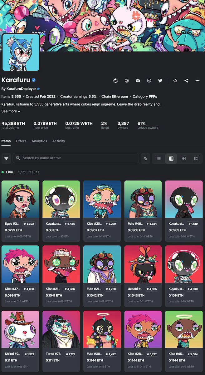 GM everyone🫡

(5/7/2023) #dailyfuru 🌈

👉opensea.io/collection/kar…