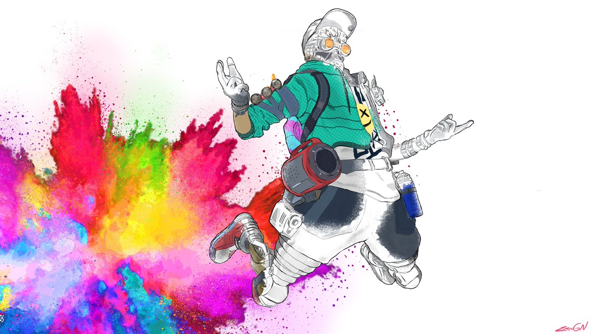 gn_zero's tweet image. ◐  RUN THE STREETS  ◑  #ApexLegends #myart #octane