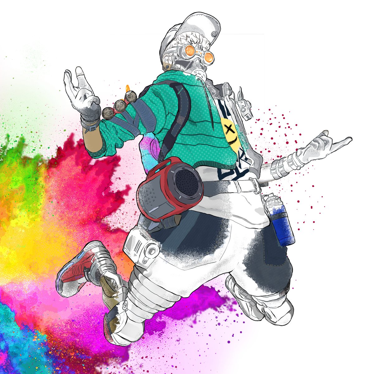 gn_zero's tweet image. ◐  RUN THE STREETS  ◑  #ApexLegends #myart #octane