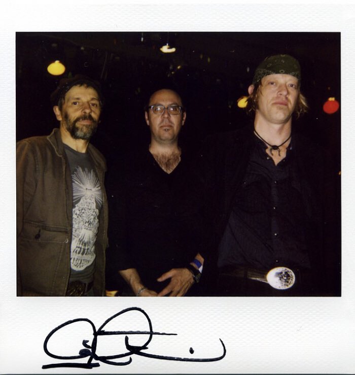 RIP to Ordy Garrison of Wovenhand (center) who passed away this morning. 😞They’re one of my all time favorite bands. I took this Polaroid of the band in 2009 after their show at Bottletree in Birmingham, Alabama.