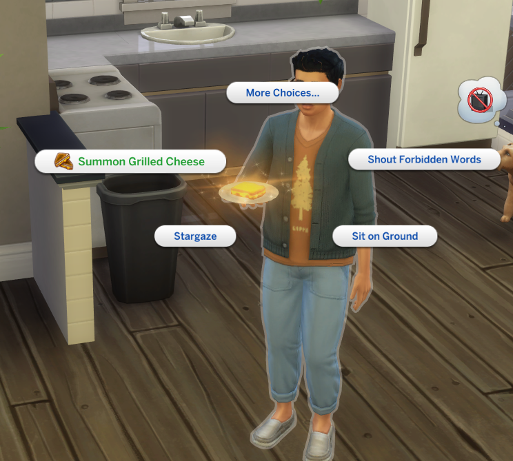 onlyabidoang's tweet photo. Fun fact: There's a hidden aspiration in The Sims 4 called "Grilled Cheese" that can be unlocked after eating 3 plates of grilled cheese in a row. If completed, you'll be able to summon a plate of grilled cheese anytime at will and paint grilled cheese paintings https://t.co/W8fGmwSIyR