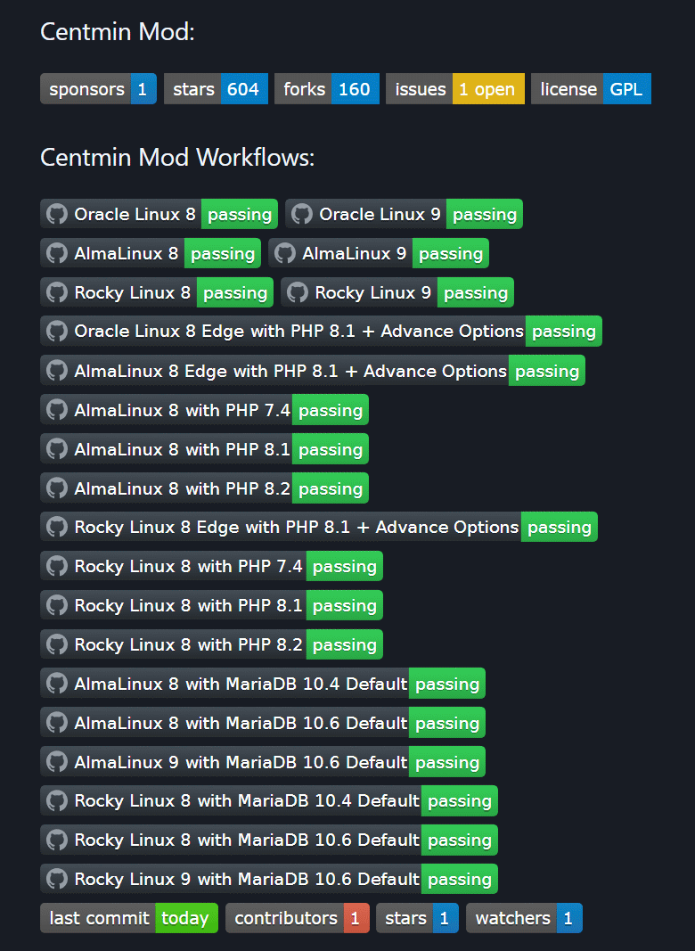centminmod's tweet photo. Finally figured out @Github Workflows and my Centmin Mod LEMP stack will benefit greatly for testing EL8/EL9 Operating systems like AlmaLinux, Rocky Linux and Oracle Linux🤓😎 #linux #lemp #almalinux #rockylinux #oraclelinux #devops #sysadmin #centminmod #el8 #el9 https://t.co/ZyDw4QMMmc
