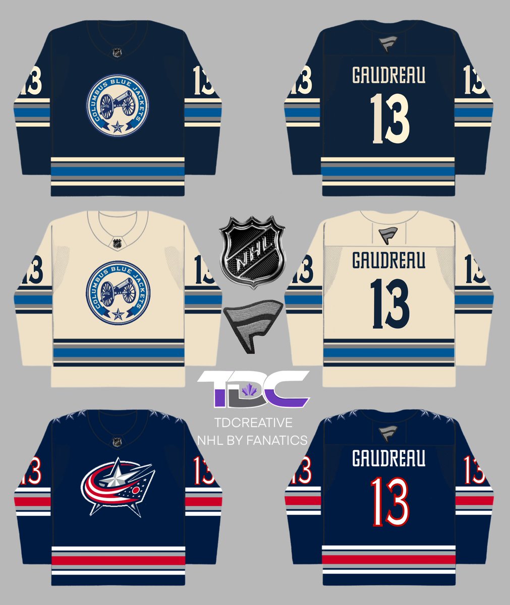 Dragons_Quest's tweet photo. @icethetics @Fanatics @FansAuthentic @nhl #jerseydesign #jerseyseries #nhl  
Jersey Concepts design for the new Fanatic Brand  home, away and alternate.
@BlueJacketsNHL #CBJ https://t.co/shNInnutkU