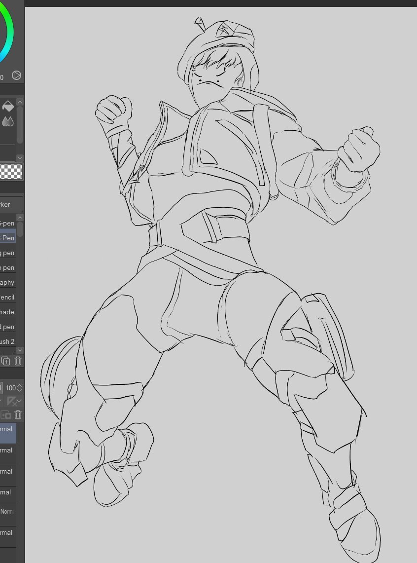 gn_zero's tweet image. She Pawnch 

 #wattson #ApexLegends #myart #WIP
