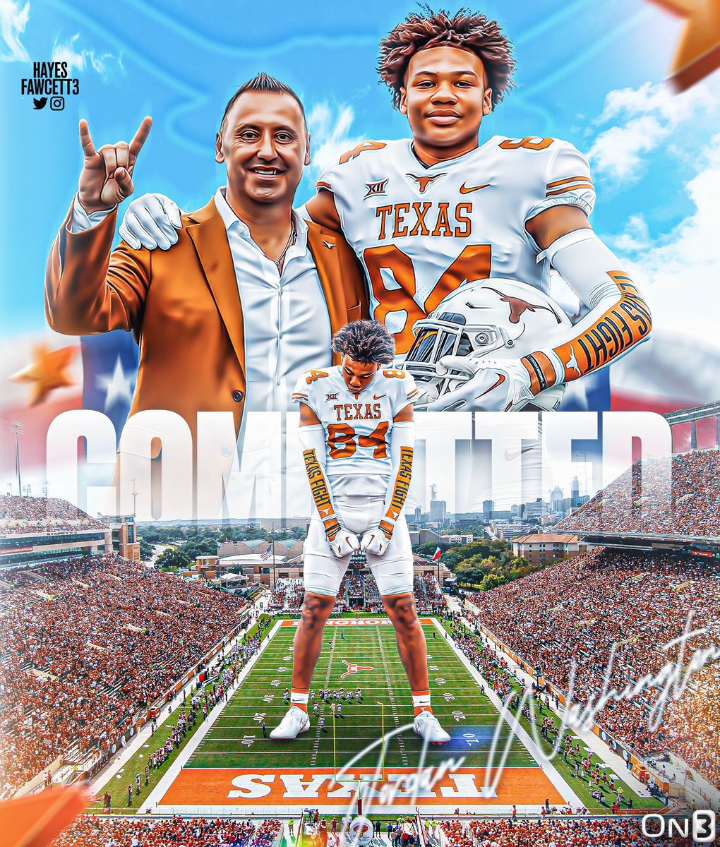 Hayesfawcett3's tweet photo. BREAKING: Class of 2024 TE Jordan Washington has Committed to Texas!

The 6’5 228 TE from Houston, TX chose the Longhorns over Texas A&amp;M &amp; Arizona State

“His plan is to develop me into a great TE &amp; maybe the best in CFB.”

https://t.co/tuRb0VahcZ https://t.co/xwgUtlrRpP