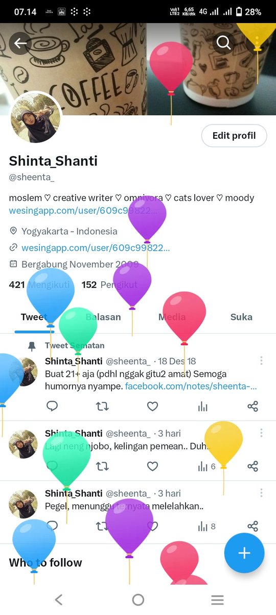 sheenta_'s tweet photo. Balon yang muncul setahun sekali.. https://t.co/jy4ARypGk7