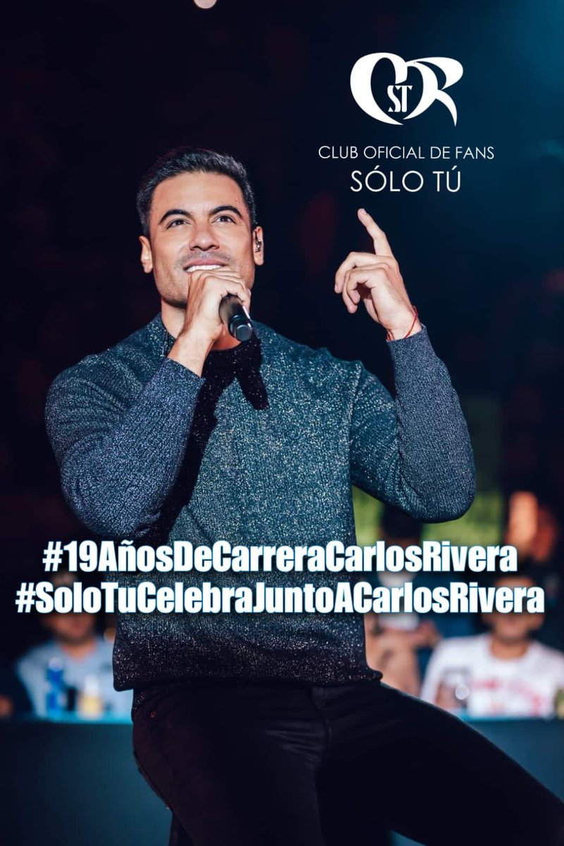 CARLOS RIVERA

#19AñosDeCarreraCarlosRivera
#SoloTuCelebraJuntoACarlosRivera
<a href="/_CarlosRivera/">Carlos Rivera</a>  <a href="/_ClubSoloTu/">CLUB OFICIAL e INTERNACIONAL SOLO TU</a> <a href="/sonymusicca/">Sony Music C.A.</a> <a href="/WestWoodEntt/">Westwood Entertainment</a> <a href="/mikenoriega/">Mike Noriega</a>