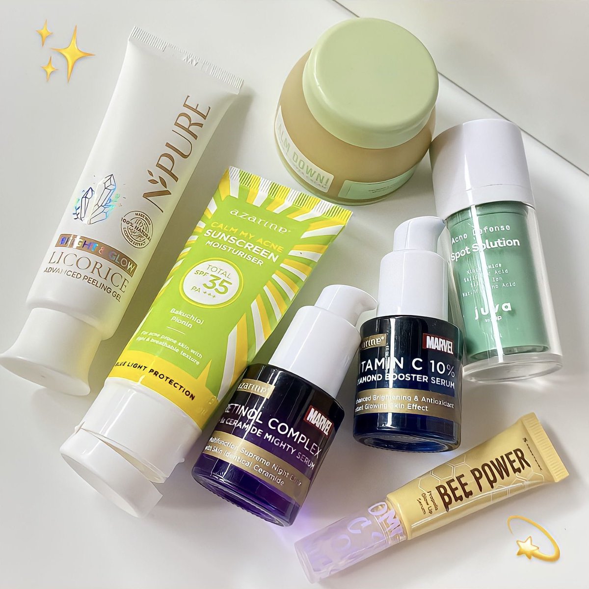 ysukmaratna's tweet photo. ✨REKOMENDASI SKINCARE ACNE PRONE SKIN UNDER 100k✨ 

Helo heloo heloo aku ada rekomendasi beberapa produk lokal nih buat kalian yang punya kulit rewel, ance prone dan  sensitif. Tenang aja produknya affordable bgt di kantong kok cuma 100k-an gais 😉 yuk simak!

#racuninskincare https://t.co/NQthoLRDjU