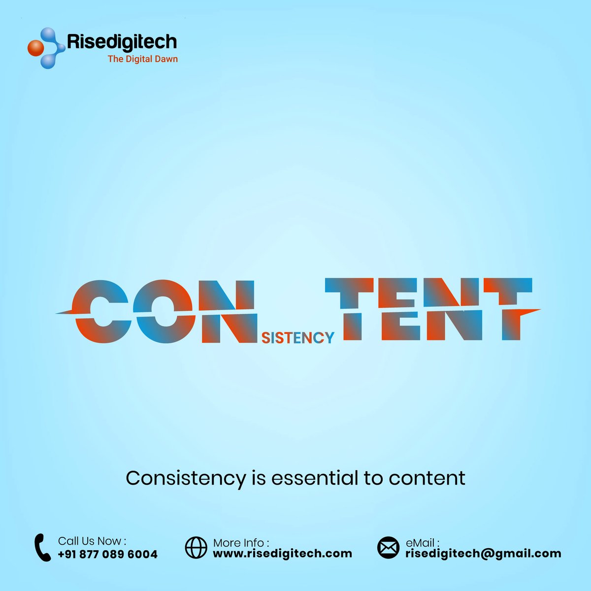 risedigitech's tweet photo. Consistency in content helps create a strong and recognizable brand identity.
#contentmarketing #optimization #marketing #seo #onpageseo #digitalpost #socialmediapost #consistency https://t.co/aA4yxNbeSy