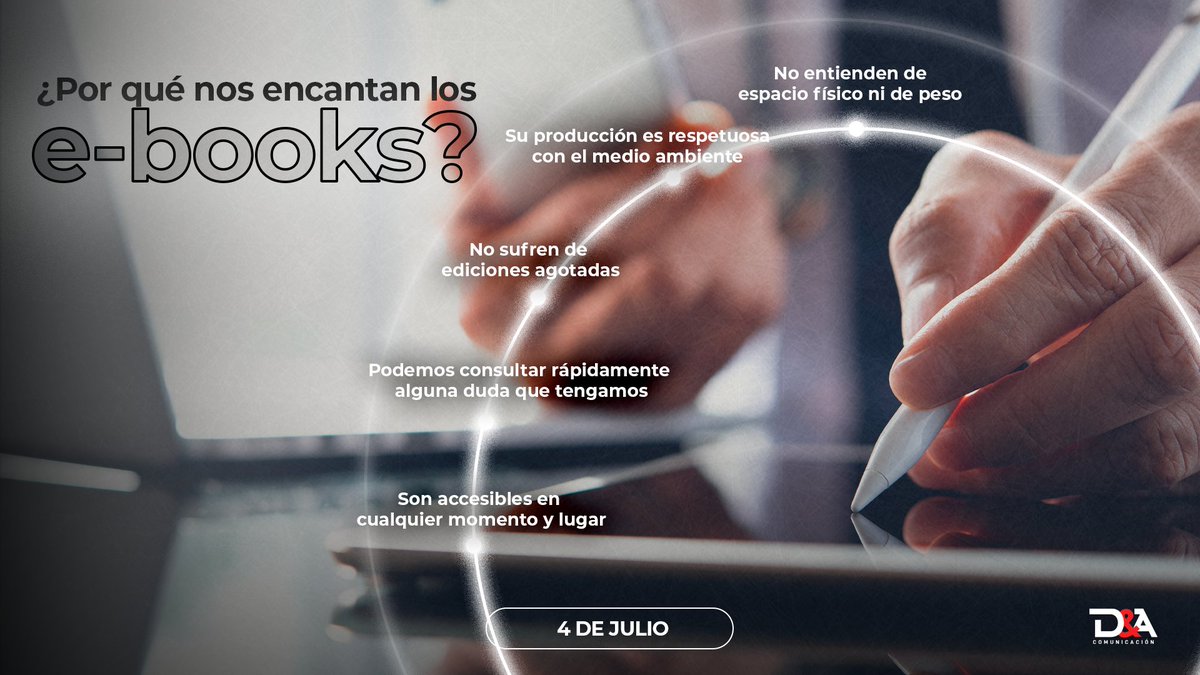 Si te apasiona la lectura al igual que a nosotros, te recomendamos probar una alternativa que te ofrece increíbles beneficios. ¡Feliz Día Internacional del Libro Electrónico!

#LibrosElectrónicos #EBooks #DíaInternacionalDeLosLibrosElectrónicos