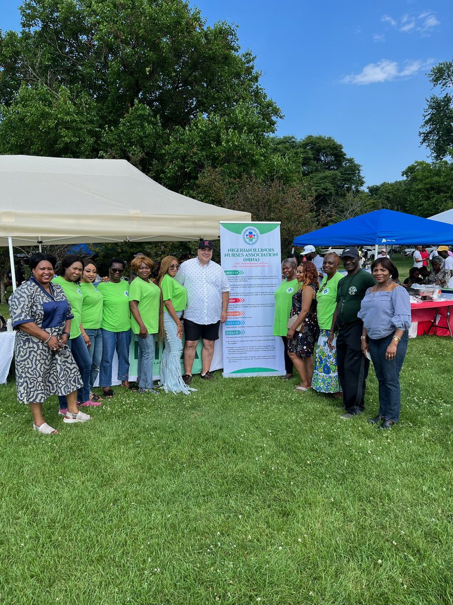 Celebrating Independence Day with Egba Unity! Great to visit with the Nigerian Nurses Association at the 46th annual gathering of the Gazelle Soccer Association in Washington Park.