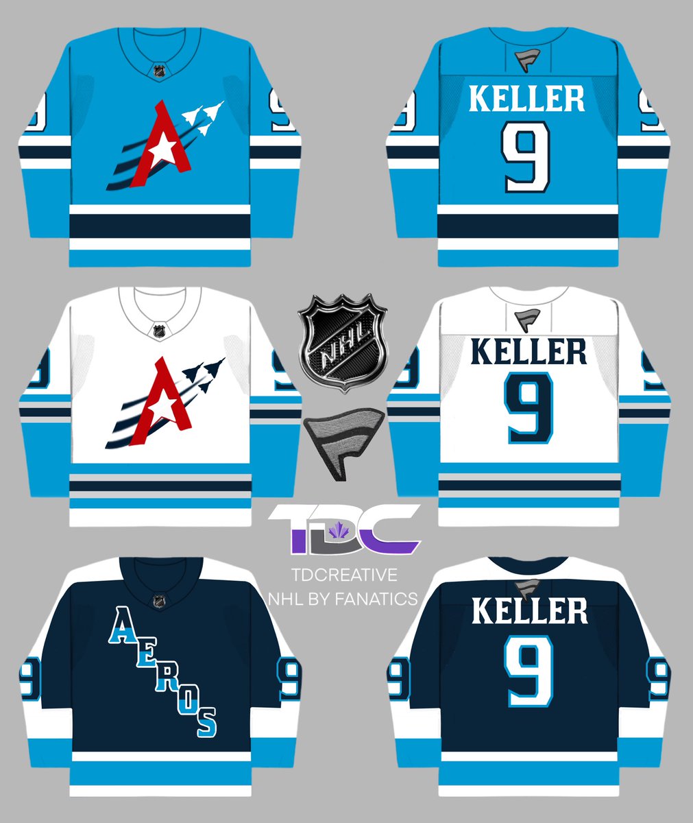 Dragons_Quest's tweet photo. @icethetics @Fanatics @FansAuthentic @nhl #jerseydesign #jerseyseries #nhl  
Jersey Concepts design for the new Fanatic Brand  home, away and alternate.

If Coyotes relocate to #NHLtohouston #Aeros @ArizonaCoyotes #yotes https://t.co/KRy1TQTRul