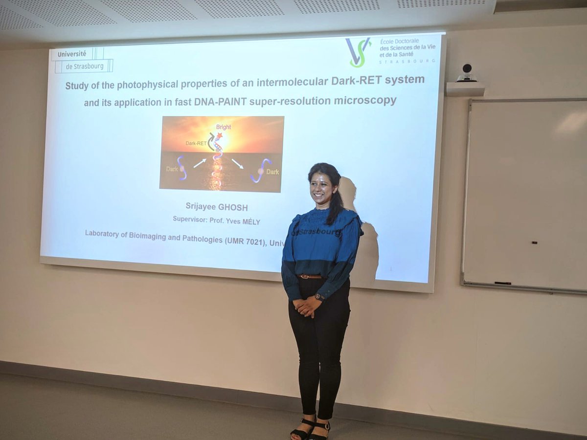 Extremely happy to have defended my PhD at <a href="/unistra/">-</a> on #Dark_RET photophysical characterization and application in #DNAPAINT #superresolution #microscopy.