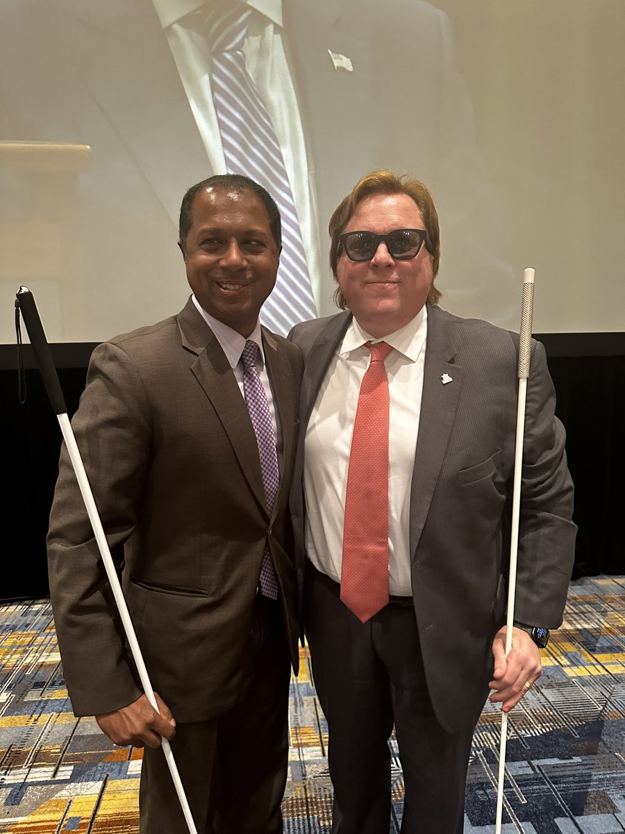 It is great to be with my brother in the federation @baconev Everette Bacon at #NFB23 @NFB_voice  @airaio @AccessBoard