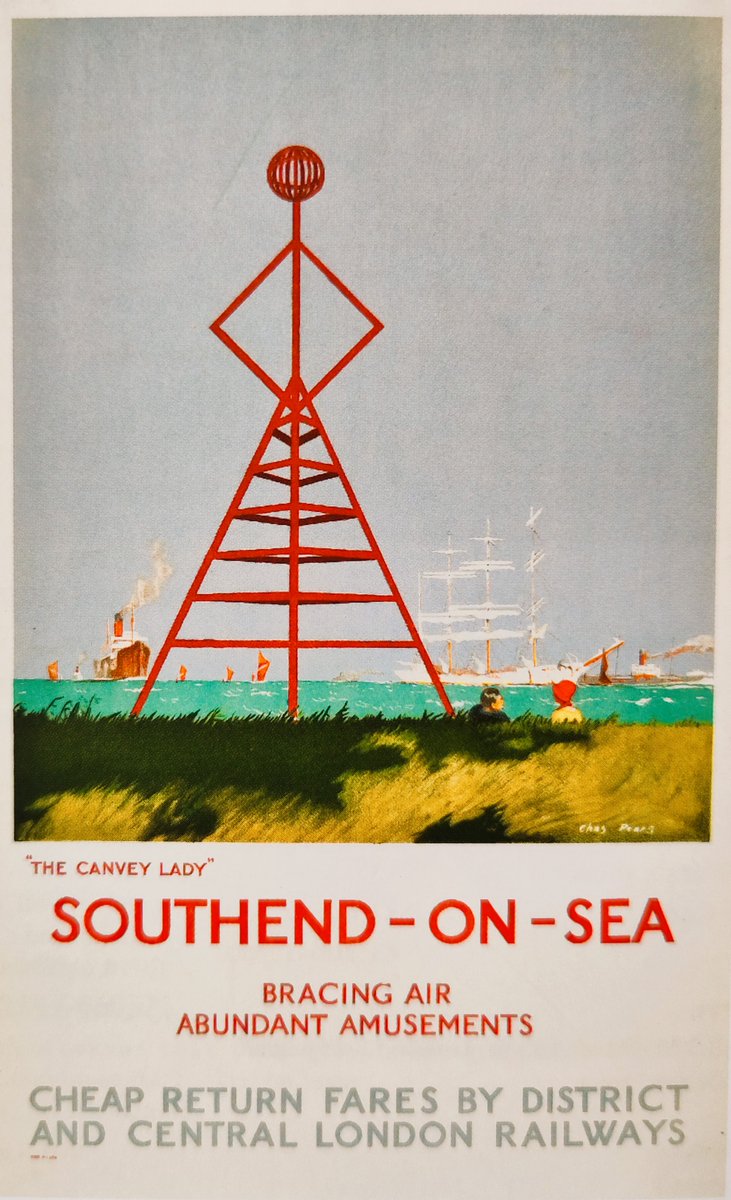 Some of the lovely posters advertising #Southend that I discussed with @MrTimDunn on tonight's #secretsofthelondonunderground @YesterdayTweets