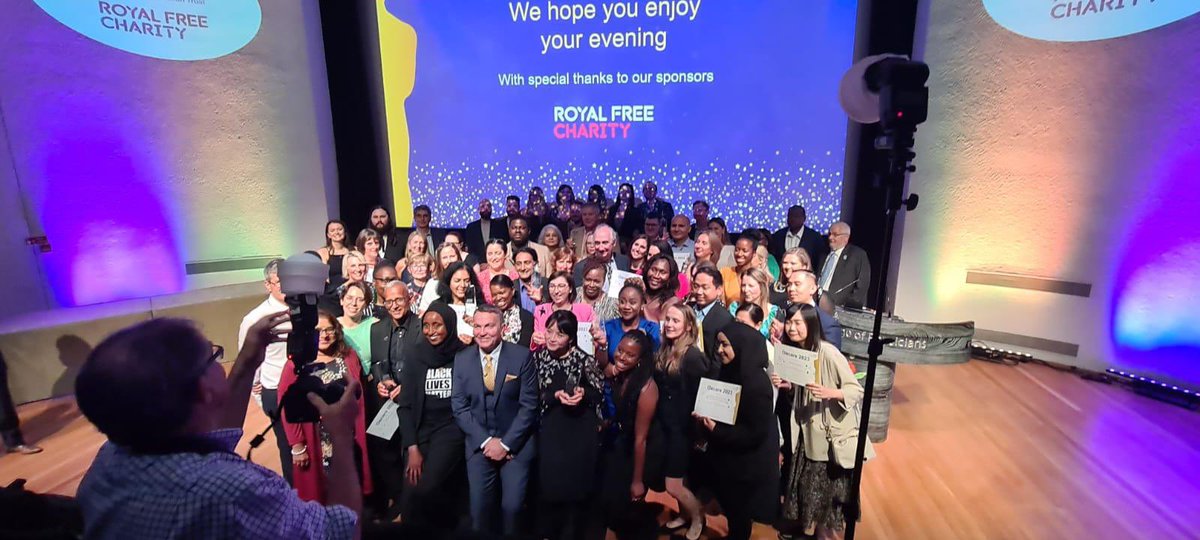 RoyalFreeNHS's tweet photo. What a fantastic group of people! It’s been a great event tonight and thank you to @BradleyWalsh for being an excellent host! 🏆 https://t.co/ZHIjUplcbP