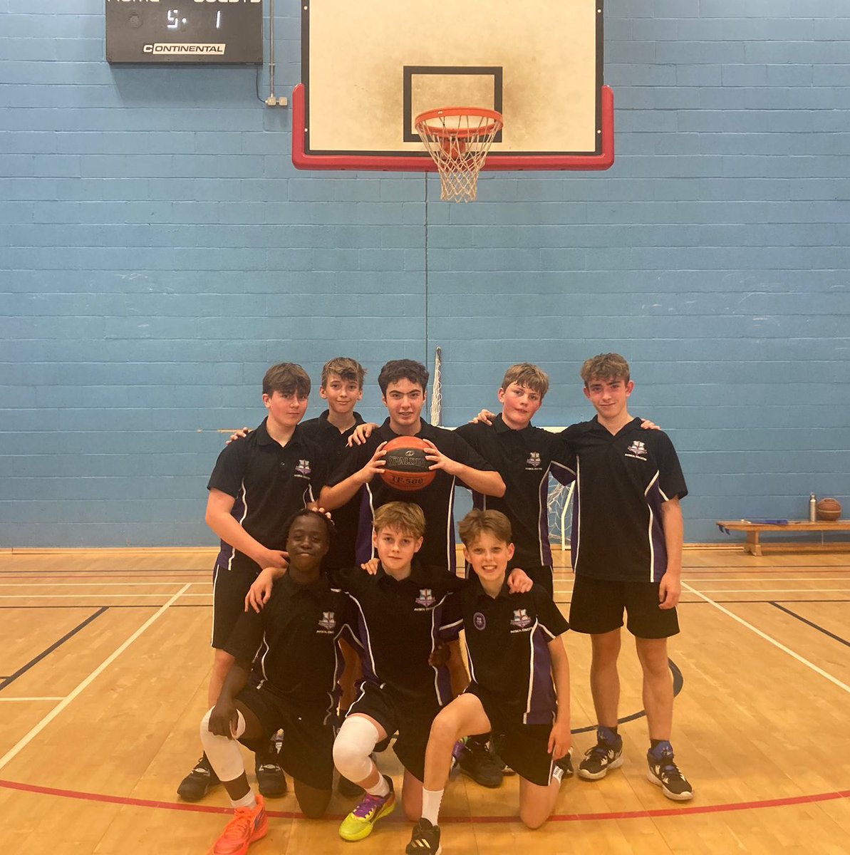 Massive day for Trinity Sport today with two huge wins!! 

Firstly, our talented Y8 basketballers turned on the style winning 49-13 away at Knole 🏀