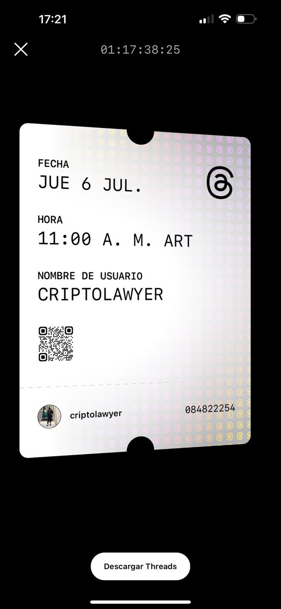 criptolawyer's tweet image. Estoy lista para #threads. 

El posible competidor de twitter. 

Si vas a Instagram y colocas en tu buscador las palabras “saymore” o “threads” te aparecerá un ticket con tu perfil. 

Se ve así 👇🏻