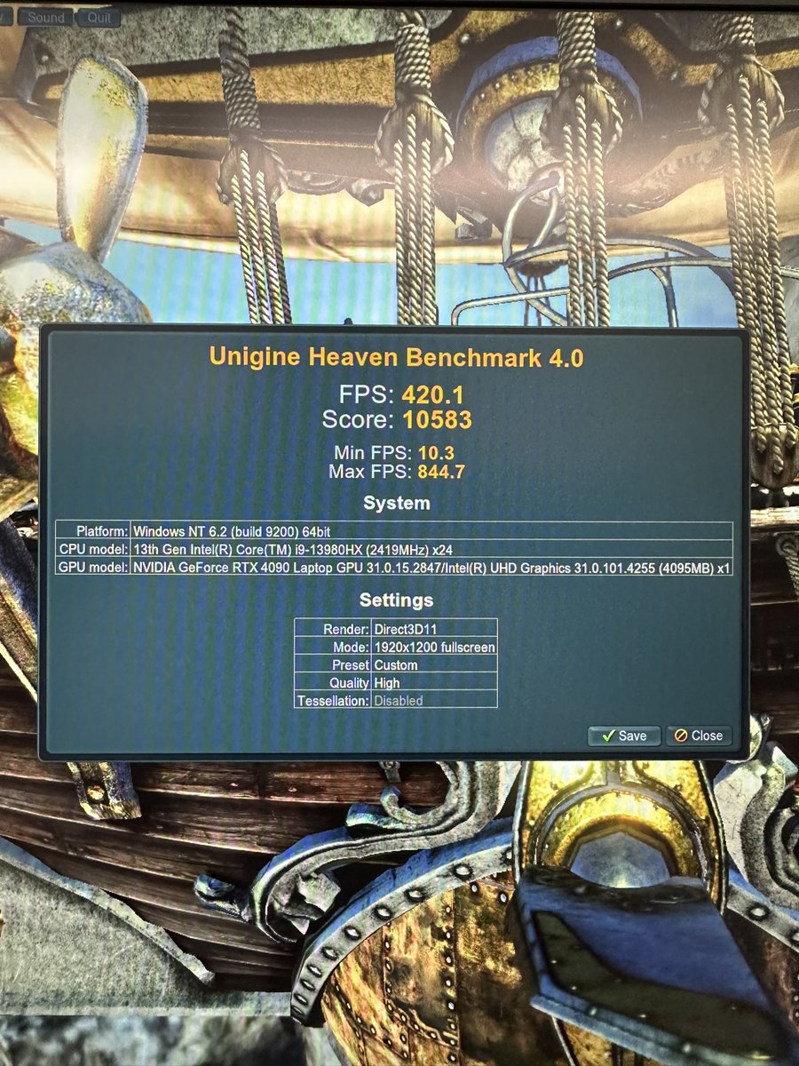 ContraseaPC's tweet image. Testeando el nuevo equipo de @SuntekVFX 🛸🤩 
I9 13980HX + RTX 4090 
Que lo disfrutes 😜