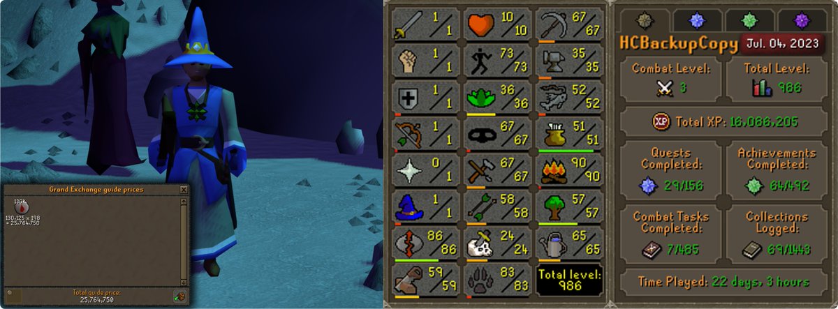 CheezedGaming's tweet photo. Banked enough GP thanks to 130k blood runes for 99 Construction, time to start grinding Teak Logs https://t.co/nmeHfeZYKM