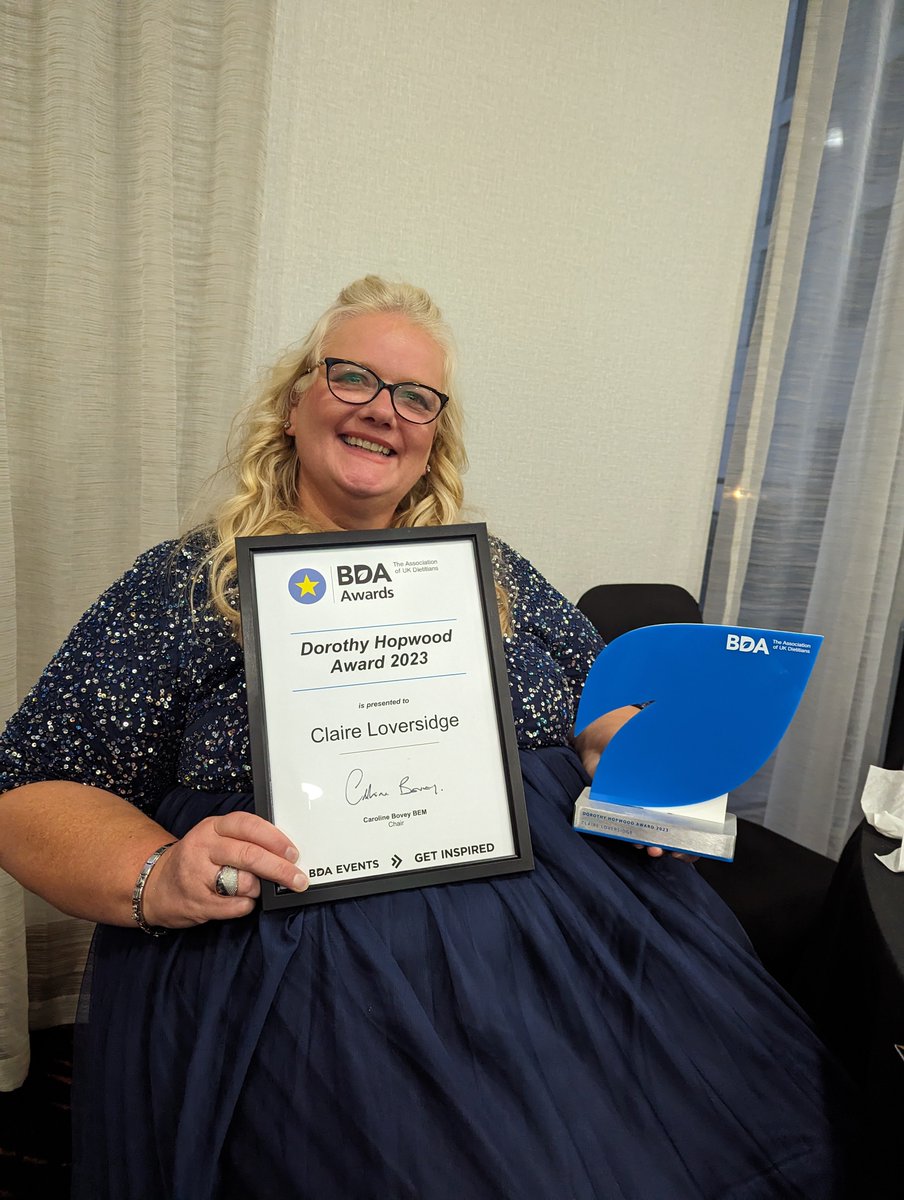 Congratulations <a href="/CLover_HEFDAP/">Claire Loversidge</a> on  winning the Dorothy Hopwood Award tonight!  Very well deserved and an absolute asset for <a href="/SheffieldHosp/">Sheffield Hospitals</a>

<a href="/sth/">sthmeaningless</a>
<a href="/BDA_Dietitians/">British Dietetic Association</a>   @Helenbeagan1
