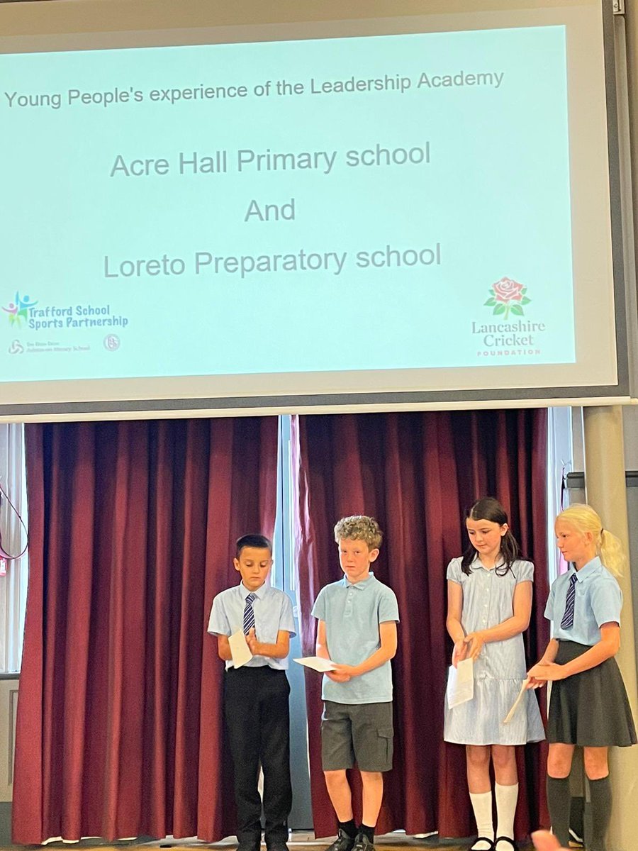 Well done to our four Y5 sports leaders on their graduation from the Leadership Academy! 👏🏻🎓