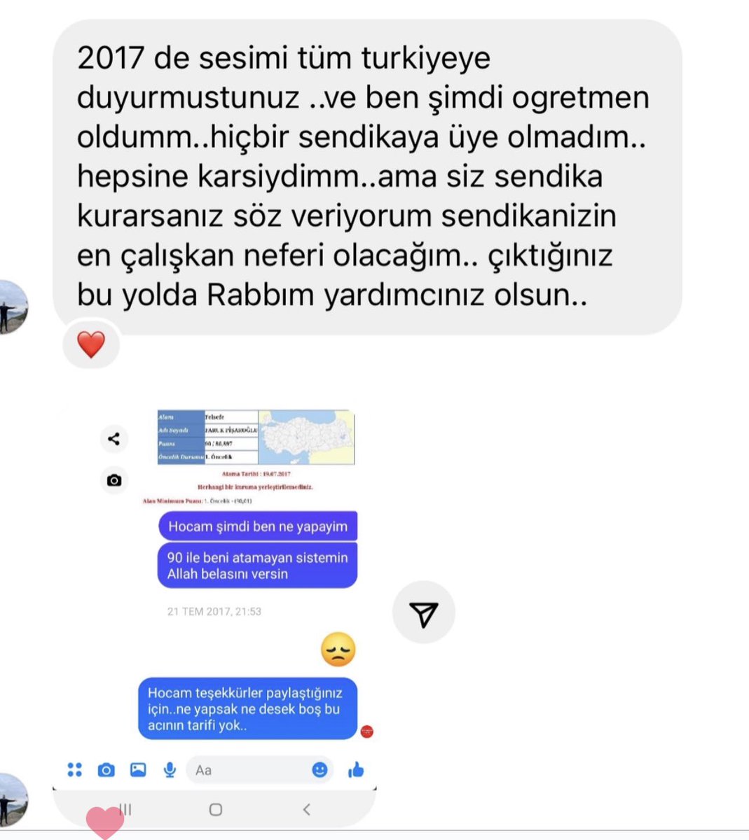 ogretmenlersyfs's tweet photo. Güzel mesaj ve yorumlarınız için çok teşekkür ederim. Birlikte çok daha güçlüyüz 🙏🥰💪⏳

#Memurlara34binTL https://t.co/e9CE1rVMDY