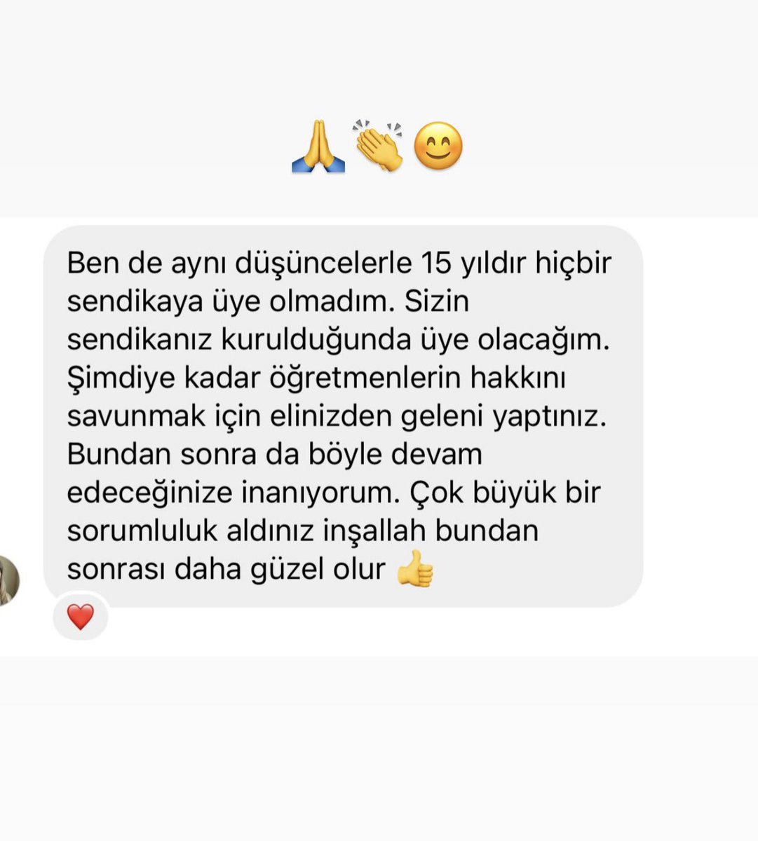 ogretmenlersyfs's tweet photo. Güzel mesaj ve yorumlarınız için çok teşekkür ederim. Birlikte çok daha güçlüyüz 🙏🥰💪⏳

#Memurlara34binTL https://t.co/e9CE1rVMDY