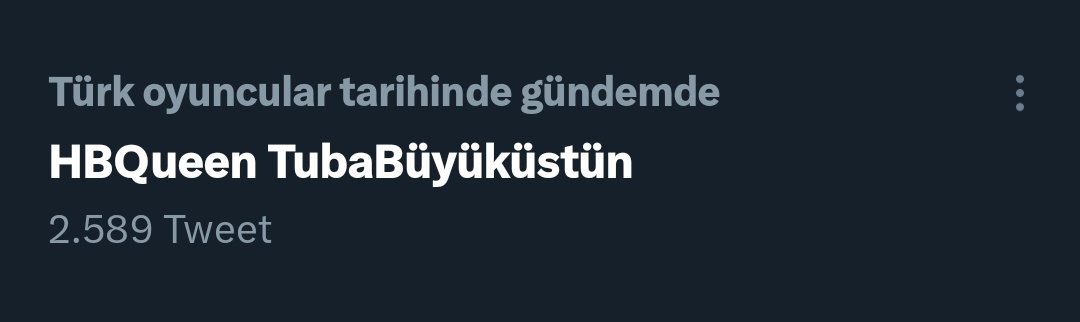 Listedeyiz 🥳

HBQueen TubaBüyüküstün
