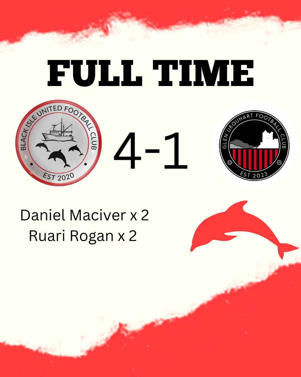 MATCH RESULT ⚽️

We progress to the next round after a dominant performance.

Our next game is on Monday night in the next round of the Association Cup where we play the winners of Stratton or Highland Hospice in Culbokie.

🔴⚪️⚫️
