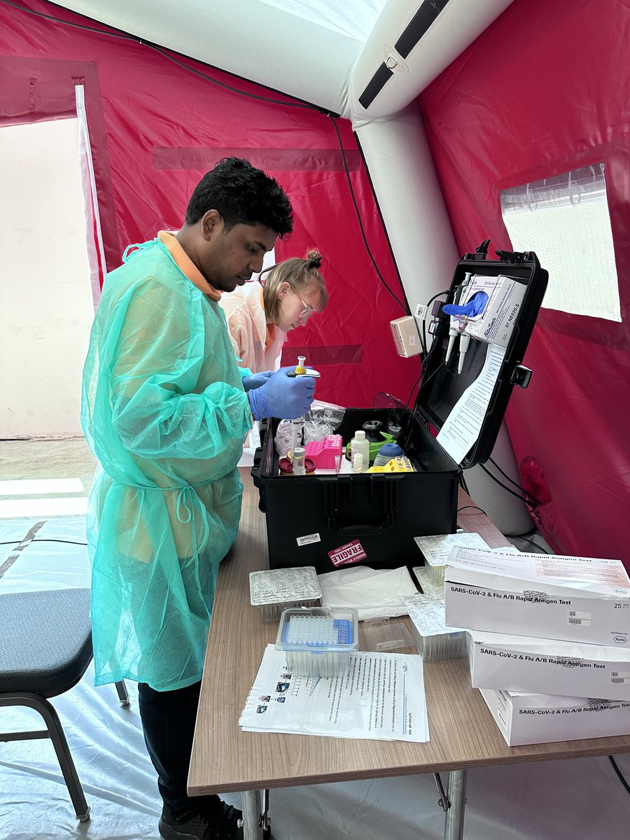 ahmedAEW's tweet photo. Mobile Suitcase Lab Teams @UniLeipzig @icddr_b @PasteurDakar joined #IFX01 organized by @WHO_Europe as part of #RRMLNetwork Istanbul June 2023. Minimum Operational Standards for mobile laboratories are essential to maintain high quality of medical diagnostics during outbreaks! https://t.co/oS8IYMO2BO