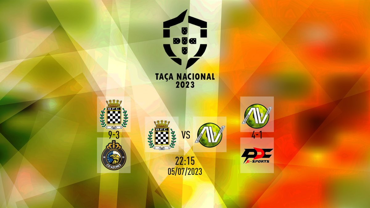 🏆 Taça Nacional

Já temos finalistas!!
Boavista FC e AdvancedVision irão lutar pela conquista da prova-rainha, já esta quarta-feira.

#ProClubs #FIFA23