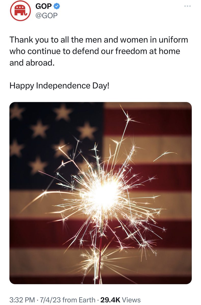 Sky_Lee_1's tweet photo. Hey @GOP the internet is forever! 

You used the Liberia 🇱🇷flag to celebrate our #IndependenceDay if this is not a true reflection of the complete ignorance and chaos constantly pumping from all of you, I don’t know what is. https://t.co/UTtyoT0k66