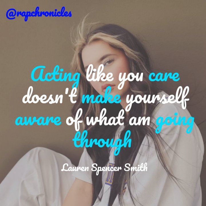 Rap_Chronicles's tweet photo. 💚💛❤️
Do you really care?
+
+
+
🚥
#laurenspencersmith
#dontactlikeyoucare
#rapchronicle
#rapperschronicles
#rapchronicles
#musicchronicles
#artistchronicles
#riksentpromos
#MrRelatables #Relatables #MrMoneyPenny
#musician
#artist
#artoftheday
#artofportrait
#ArtofLegends
#art https://t.co/ngI240KadB
